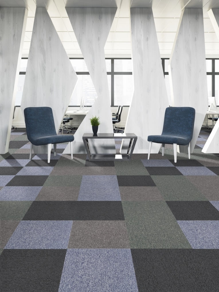 Goodfloor Pandora carpet tile in room setting